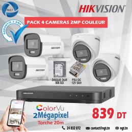 PACK DE 4 CAMERAS HD 2MP...