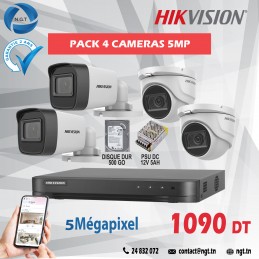 PACK DE 4 CAMERAS HD 5MP IR30M