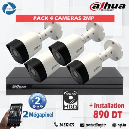 PACK 4 CAMERAS 2MP +...