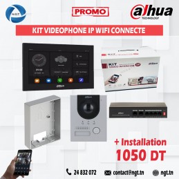 KIT VIDEOPHONE CONNECTÉ IP...